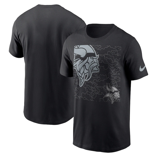 Men's Minnesota Vikings Black T-Shirt